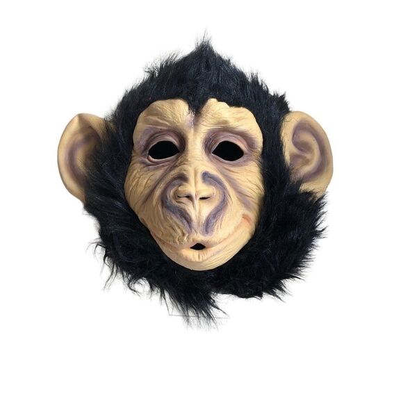 Halloween Furry Monkey Face Mask Adult OS - Picture 1 of 4